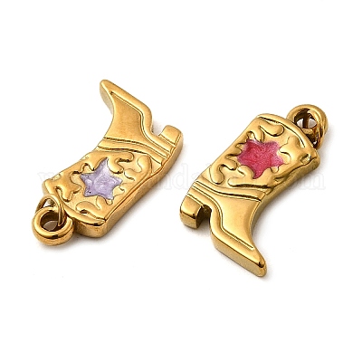 Подвески из нержавеющей стали 304 с эмалью STAS-B097-26G-06-1