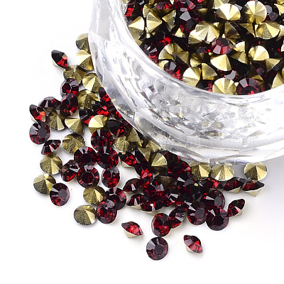 Deep Red Resin Rhinestone