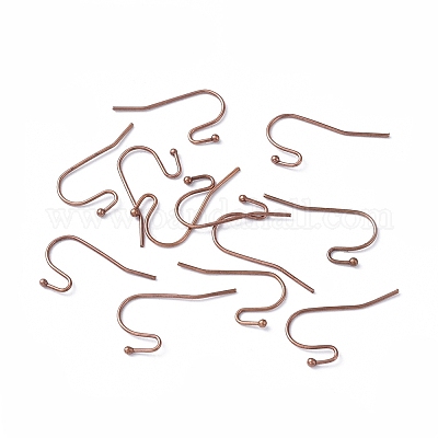 Латунь серьги крючки для серег конструкций X-KK-M142-01R-RS-1