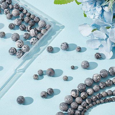 4 нити 4 стилей натуральный камень карта/камень пикассо/яшма пикассо бусины нити G-GO0001-46-1