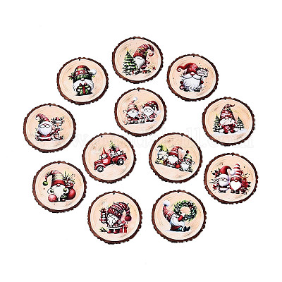 Рождественский гном с односторонним УФ-отпечатком WOOD-N020-42-1