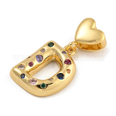 Латунные подвески из микро-паве KK-P281-01G-D-1