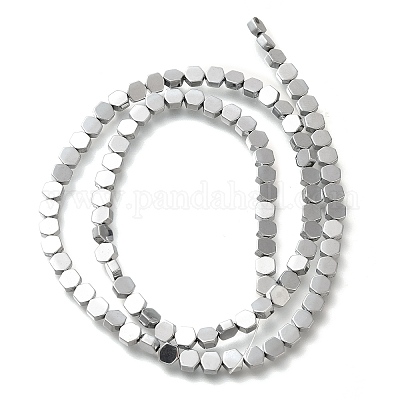 Гальванические нити из синтетических немагнитных гематитовых бусин G-C154-B01-01C-1