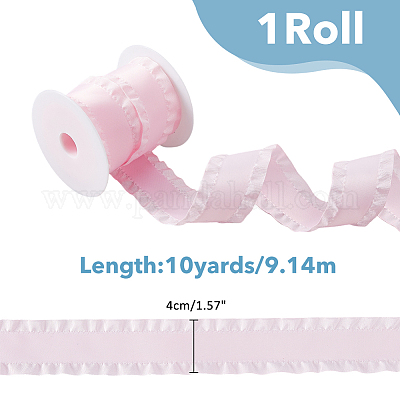 10 ярд полиэстеровой кружевной ленты с оборками DIY-FI0001-14B-1
