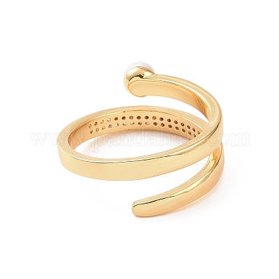 Открытые кольца из латуни RJEW-J017-VC199-1