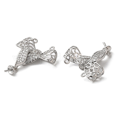 Латунные микро проложить кубического циркония подвески KK-C028-20P-1