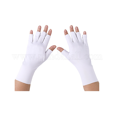 Перчатки без пальцев из полиэстера&nbsp;AJEW-WH20020-189A-1