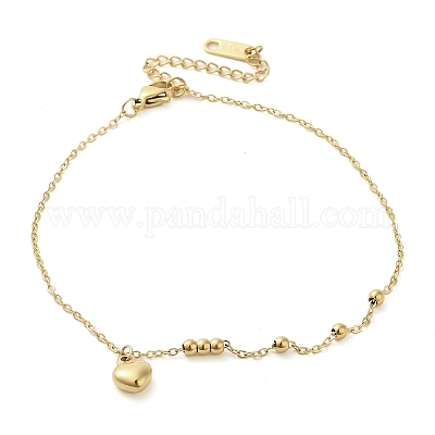 Браслеты из нержавеющей стали 304 с ионным покрытием (IP) BJEW-K245-02G-1