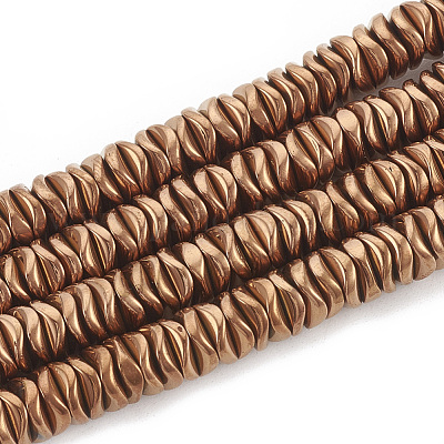 Гальванизировать немагнитных синтетический гематит бисер пряди G-N0321-07I-1