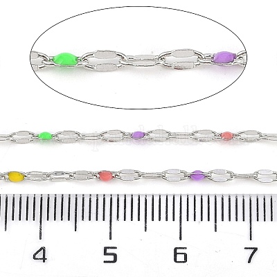 Латунные цепочки AJEW-Q153-03P-03-1