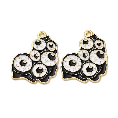 Подвески из сплава хэллоуина с эмалью STAS-I354-01G-K-1