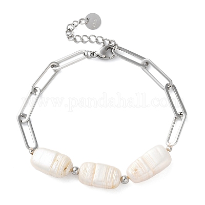 Браслеты-цепочки из нержавеющей стали 304 для женщин BJEW-A036-02P-1