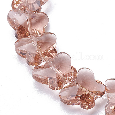 Прозрачные стеклянные бусины GLAA-Q066-10mm-B16-1