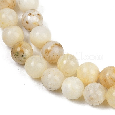 Природные желтые опал бусины пряди G-U026-A05-10mm-1