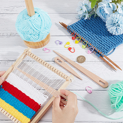 1 набор деревянных спиц с большим ушком DIY-NB0009-58-1