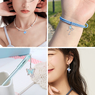 30 шт. подвески из сплава со стразами и эмалью PALLOY-TA0002-54-1