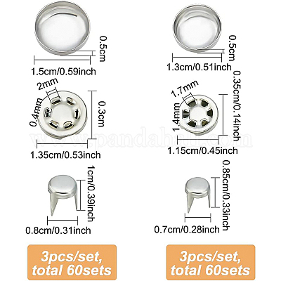 120 комплект из 2-х стильных алюминиевых кнопок для верхней крышки BUTT-BC0001-03-1