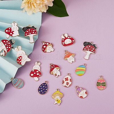 Подвески из сплава эмали 32шт 16 стиля ENAM-SZ0002-69-1