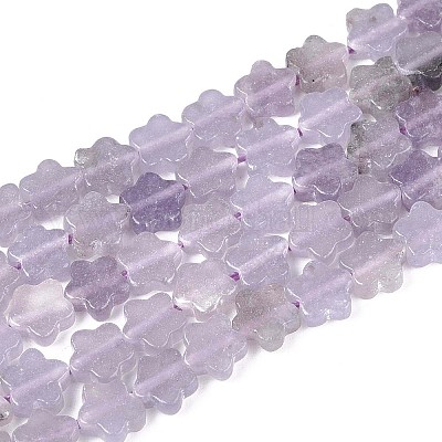 Нити бусин из натурального лавандового аметиста G-N257-24A-11-1