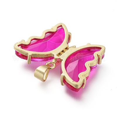 Латунные микропаве прозрачные подвески с фианитом ZIRC-P079-A01-03-1