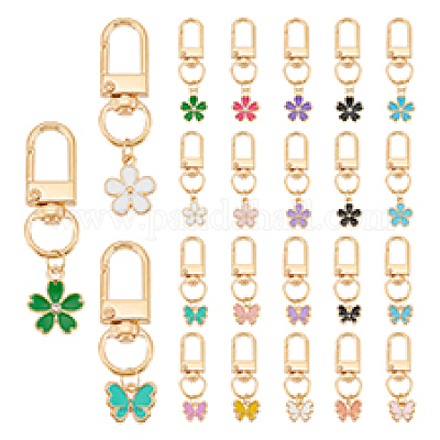 Подвесные украшения из сплава эмали HJEW-PH01923-1