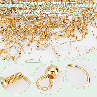 150 шт. крючки для сережек из нержавеющей стали 304 STAS-UN0058-81-1