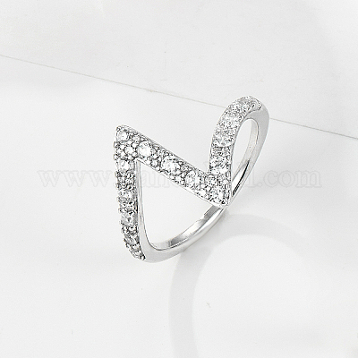 925 перстень из стерлингового серебра с паве из кубических цирконий HQ6216-4-1