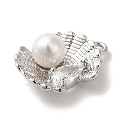 Стойки обшивки латунь микро проложить кубическую прелесть диоксида циркония KK-A229-15P-1