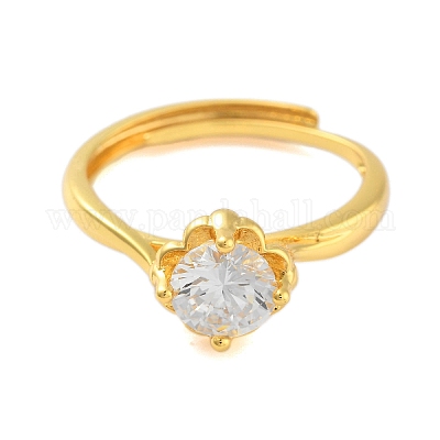 Регулируемые кольца из прозрачного циркония RJEW-L120-018G-08-1