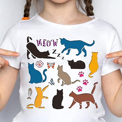 Пластиковые многоразовые шаблоны трафаретов для рисования&nbsp;DIY-WH0172-294-1