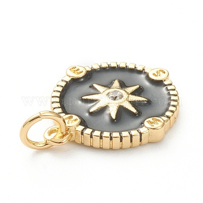 Латунные микро проложить кубического циркония подвески ZIRC-P200-14-1