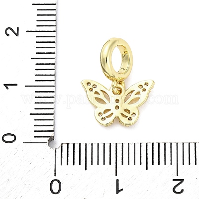 Латунь микропейв кубический цирконий европейские подвески с подвесками KK-D325-21G-02-1