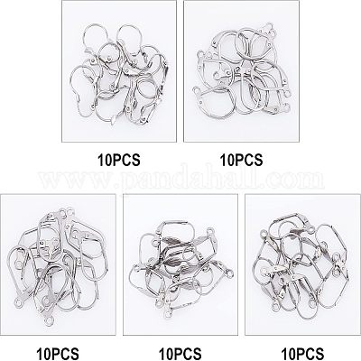 Фурнитура для сережек-гвоздиков из нержавеющей стали 304 STAS-UN0004-53P-1
