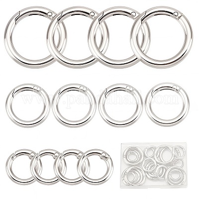 24шт 3 стиля пружинные кольца из цинкового сплава PALLOY-SC0004-17-1