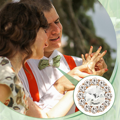 10 шт. пуговицы со стразами из сплава FIND-FG0003-20KCG-1