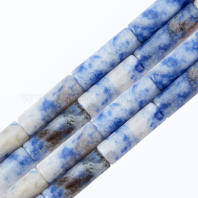 2 нити натуральных точечных синих яшмовых бусин&nbsp;G-OC0001-87-1