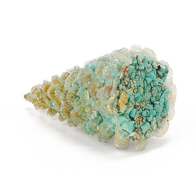 Синтетические бирюзовые украшения домашнего дисплея DJEW-I013-A05-1