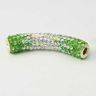 Полимерная глина бисера горный хрусталь трубки RB-K002-10-1