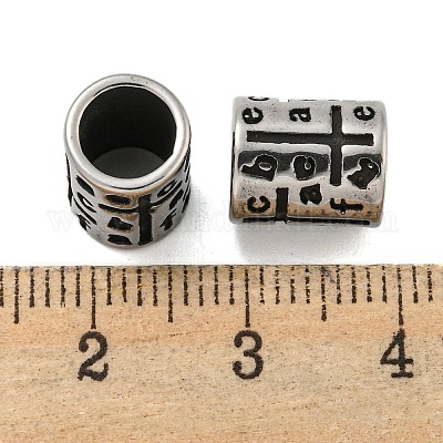 Колонна 304 нержавеющая сталь европейские бусины STAS-E214-10AS-03-1