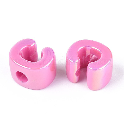 Непрозрачные акриловые бусины с УФ-покрытием PACR-ZX018-04C-1