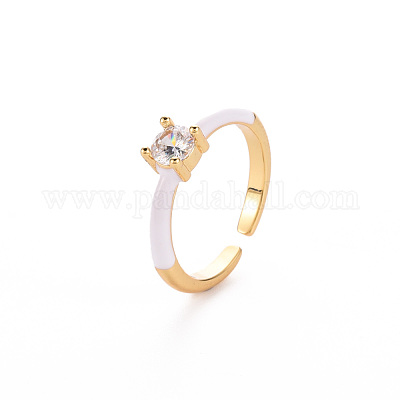 Манжеты из латуни с эмалью RJEW-T016-26G-NF-1