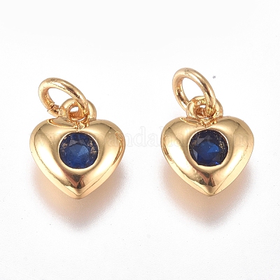 Латунные микро проложить кубического циркония подвески ZIRC-G168-58G-1