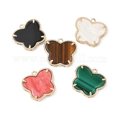 Подвески из латуни и смолы KK-S532-02KCG-1