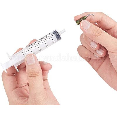 Quality Economy Brand Luer Lock Syringes with Attached Needle, Air