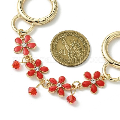 Цепи расширения мешков с пружинными кольцами из цинкового сплава AJEW-BA00142-01-1