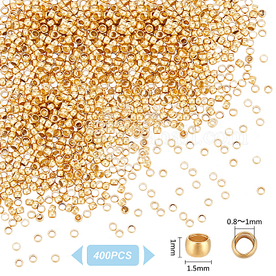 400 шт. разделительные бусины из нержавеющей стали 304 STAS-UN0058-65-1