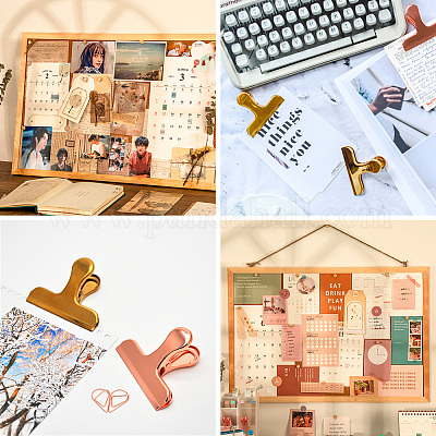 40 комплект 4 цветных железных зажима и булавки для рисования с круглой головкой AJEW-TA0002-01-1