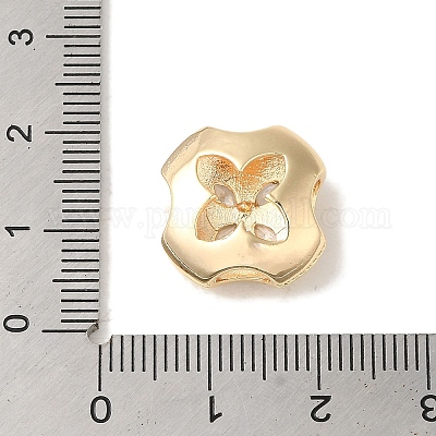 Стеклянные подвески из латуни с покрытием стойки KK-S368-05G-1