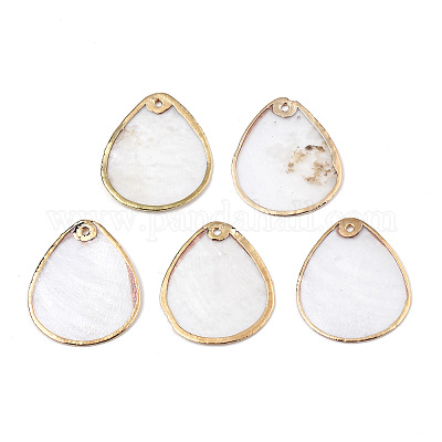 Подвески из натуральных ракушек Capiz SSHEL-N034-129B-01-1