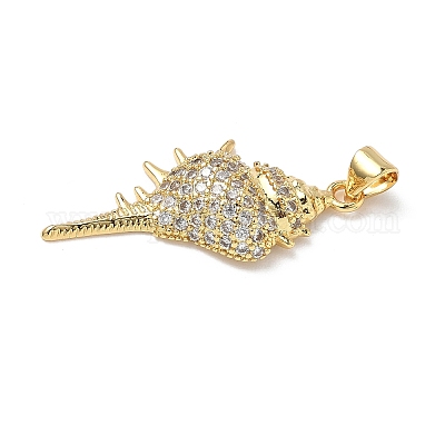 Латунные микро проложить кубического циркония подвески KK-P330-01C-G-1